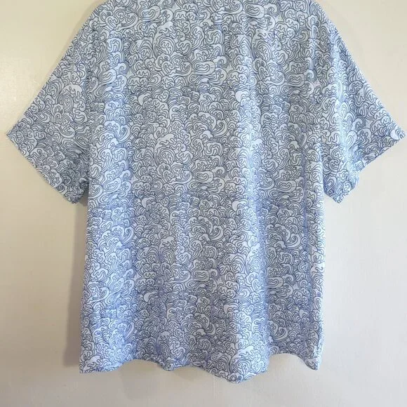 NWOT Original Penquin Linen Button Down Shirt Beach Waves & Surfing Penquin  XXL - Picture 4 of 13